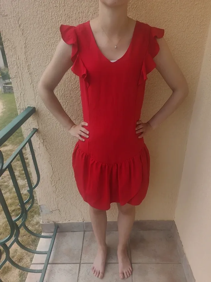 Robe rouge Etam 34