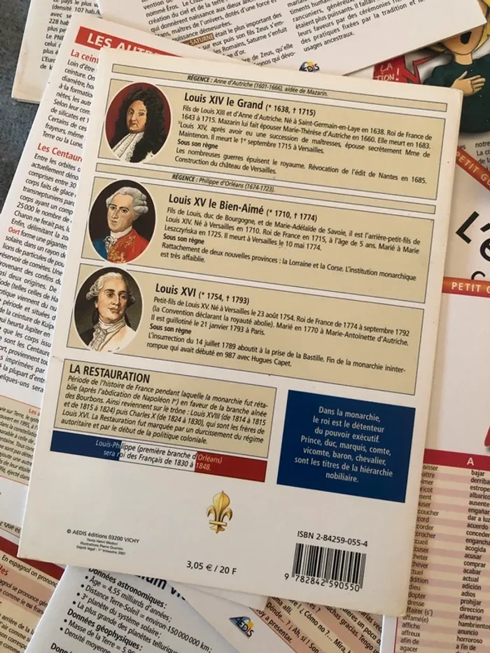 Livre fiche révisions collège Aedis éditions France Espagne - photo numéro 3