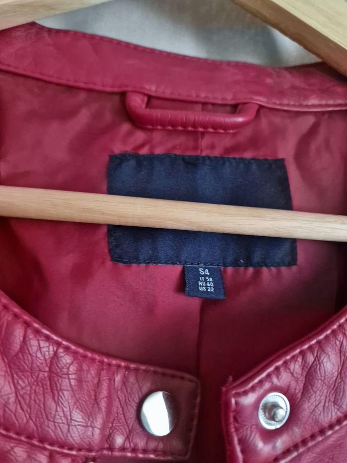 Blouson en cuir rouge - photo numéro 5