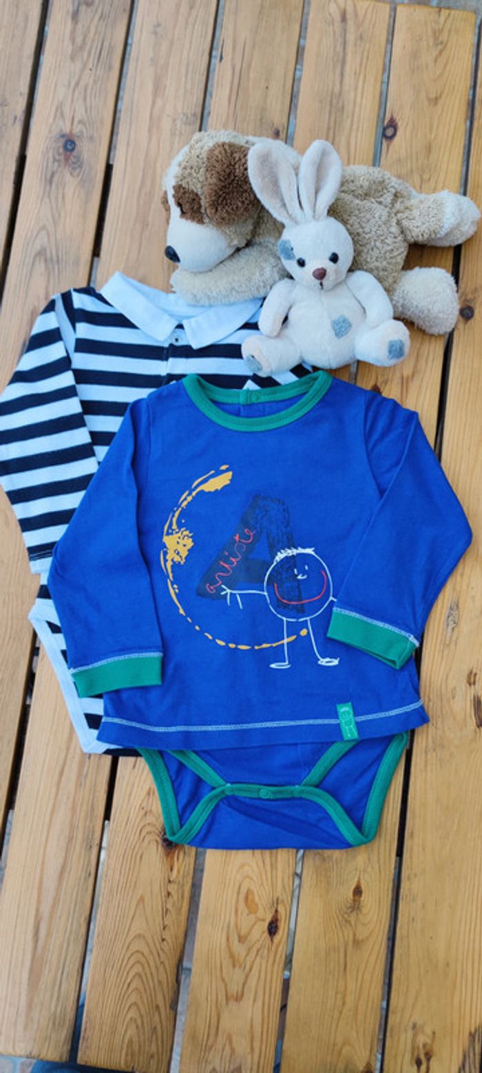 Lot de 2 bodies - T. 18 mois