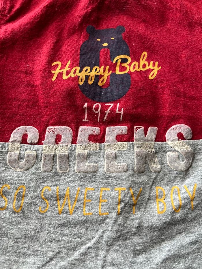 Lot de 4 t-shirt manche longue 9 mois - photo numéro 5