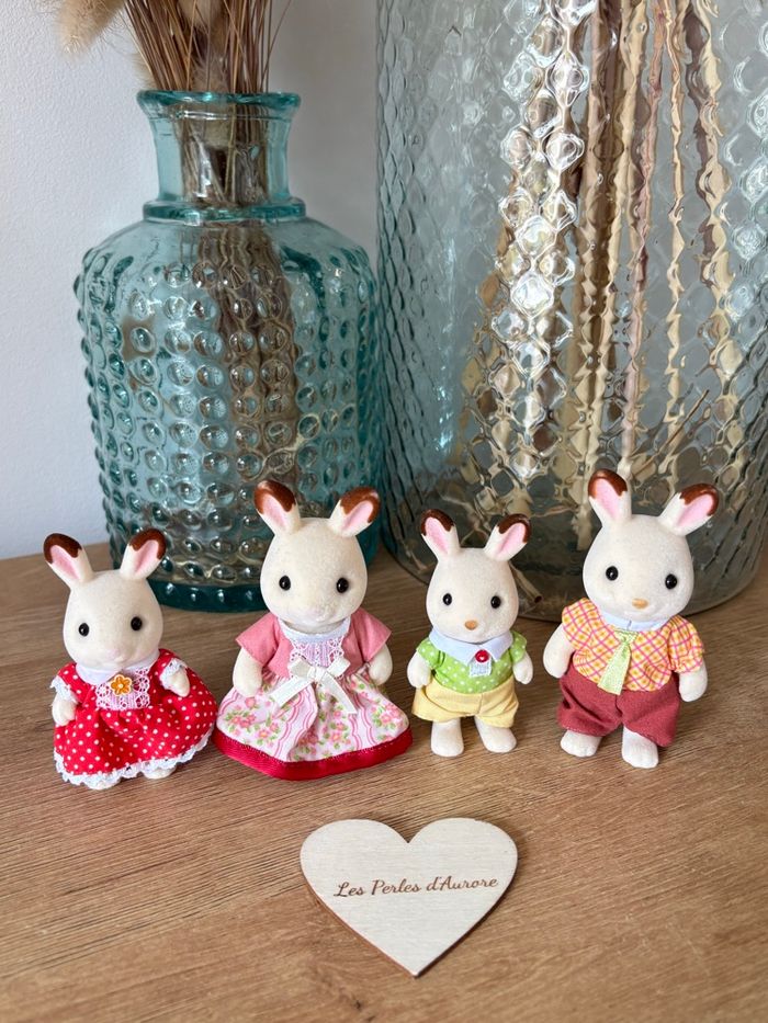 Famille lapin chocolat très bon état - photo numéro 1