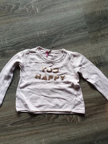 Pull rose clair 3 ans