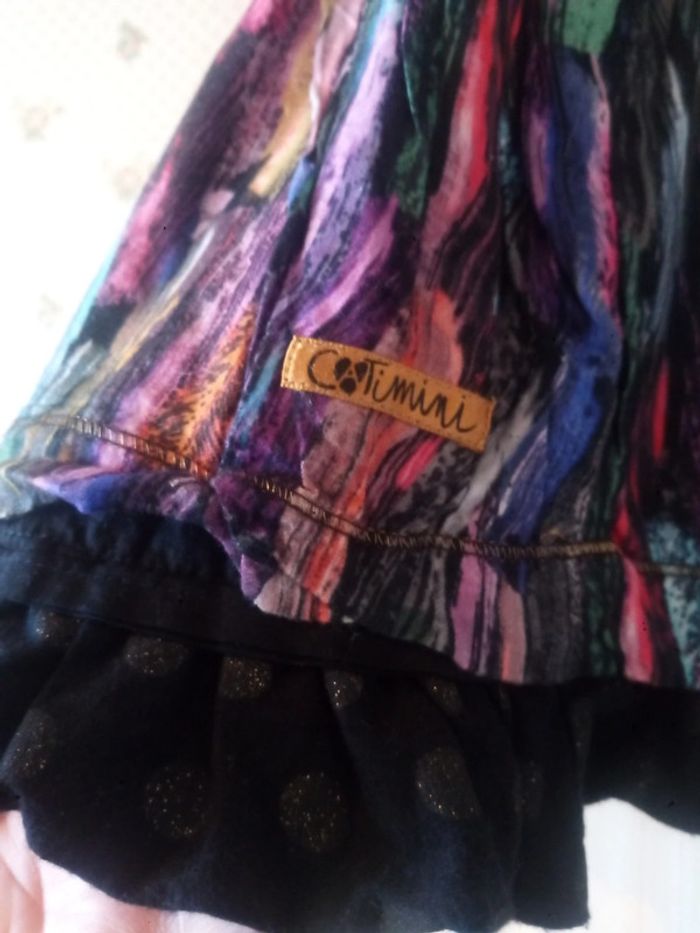 Jupe courte Catimini multicolore taille 10 ans - photo numéro 4