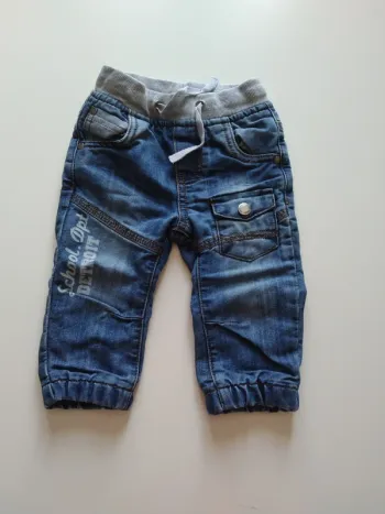 jean bleu ceinture élastiquée garcon 12 mois