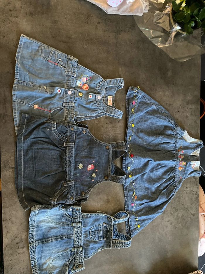 Lot de 4 robes en jeans