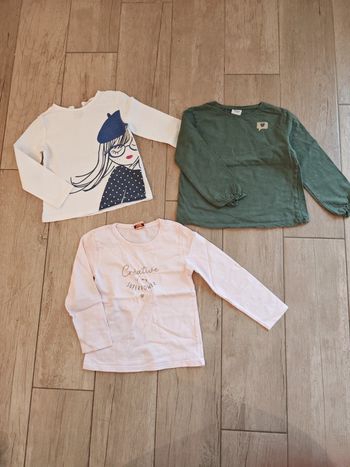 Lot de 3 Tshirt manches longues 5 ans