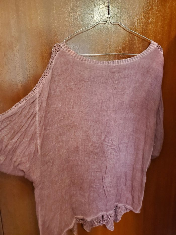 Tshirt femme manches courtes violet - photo numéro 4