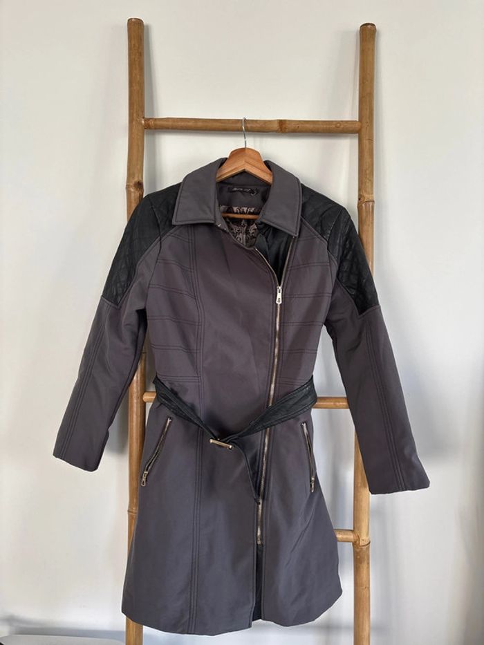 Manteau imperméable gris Laura Jo taille M