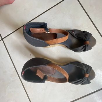 Chaussures talons compensées de 10 cl