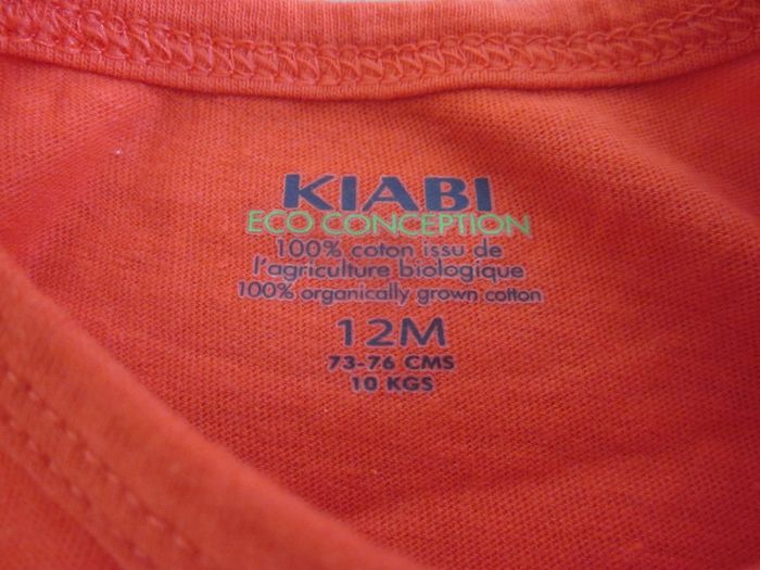 T-Shirt manches courtes rouge 12 mois - photo numéro 3