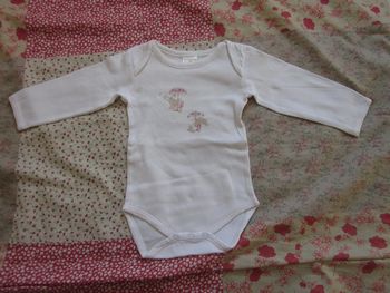 Body manches longues blanc 3 mois