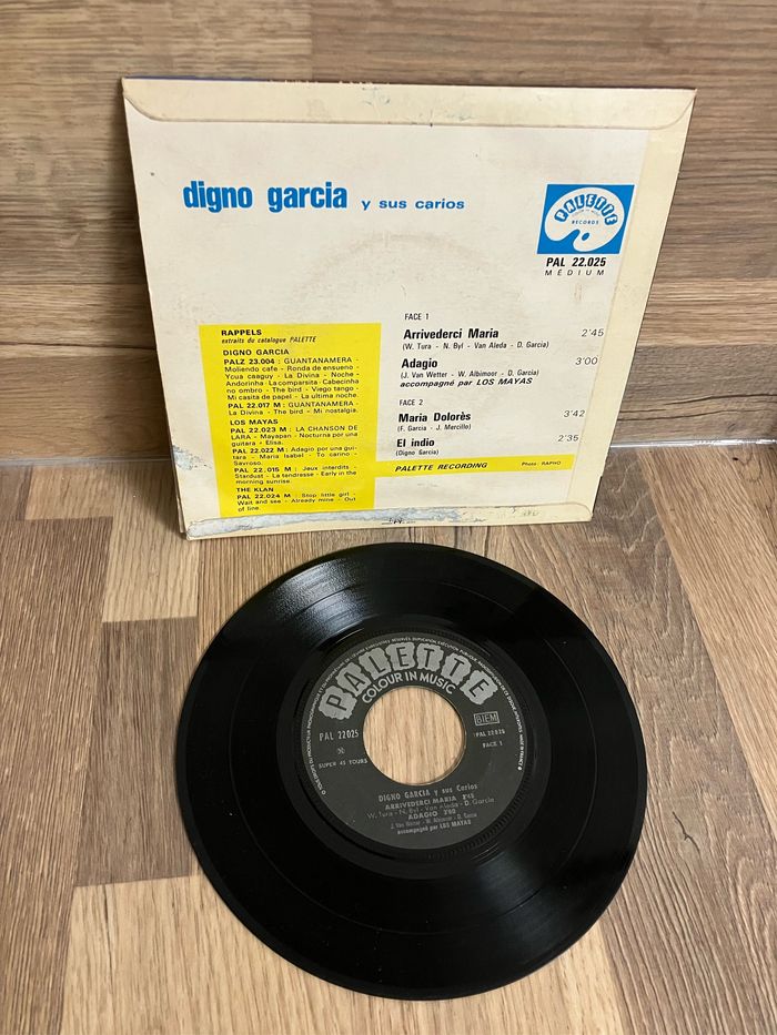 Vinyle 45 tours-Digno Garcia - photo numéro 2