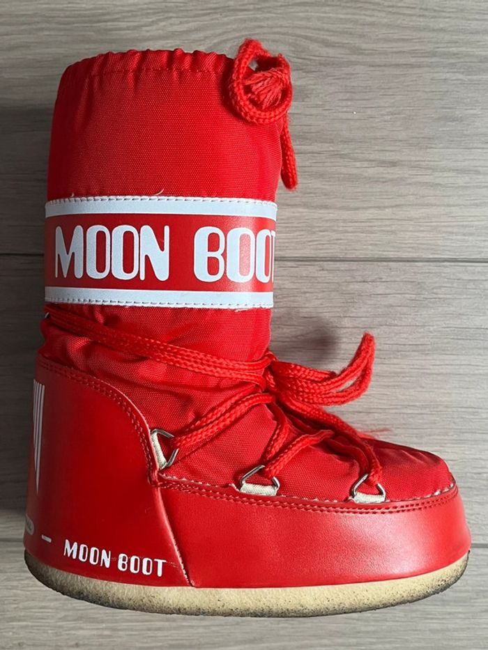 Bottes après-ski unisexe Icon Nylon rouge Moon Boot T-27/30 - photo numéro 3