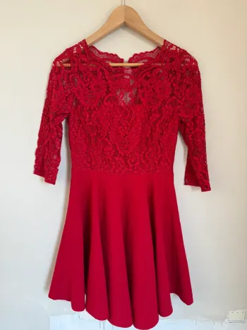 Robe patineuse rouge CP