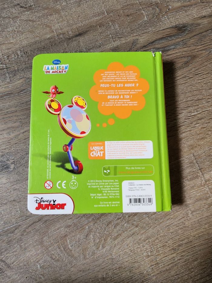 Livre puzzle la maison de mickey - photo numéro 2