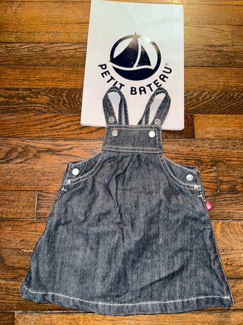 Robe petit bateau en denim 6 mois