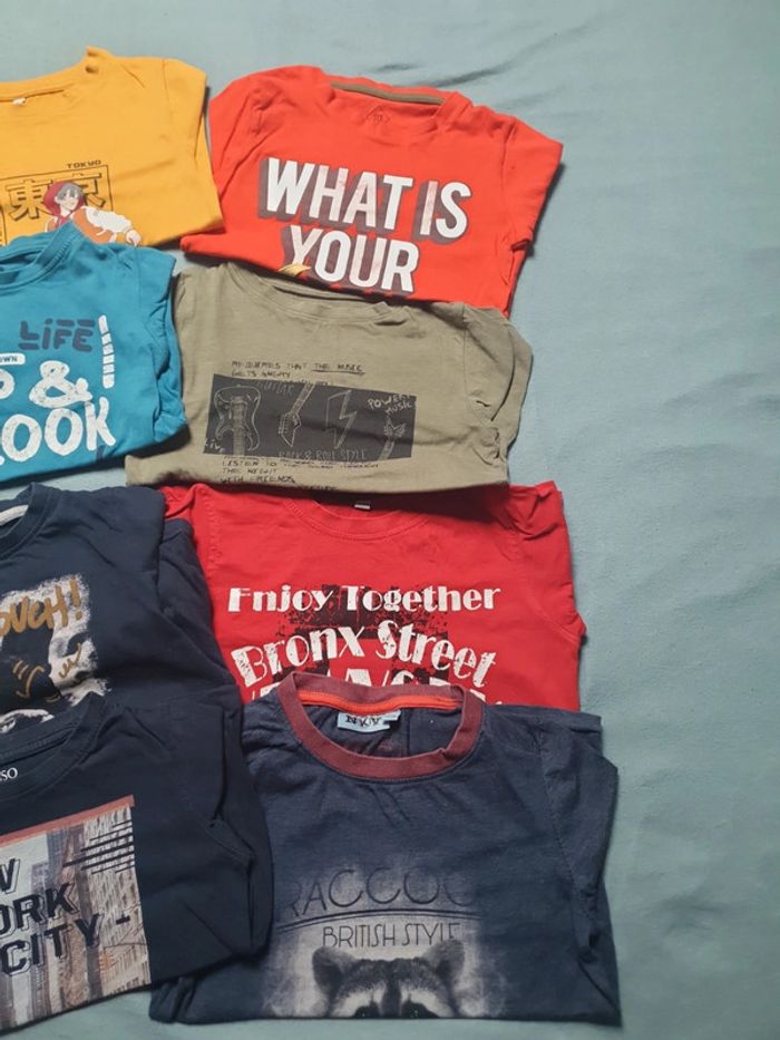 Lot tee shirts manches longues garçon 4/5 ans - photo numéro 2