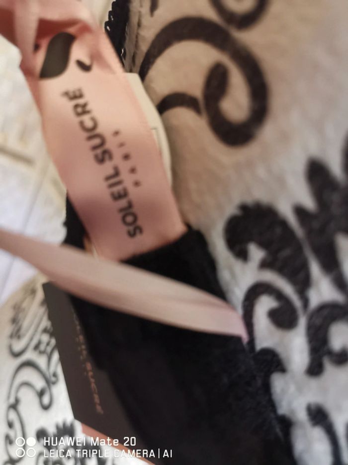 💕Jolie brassière avec coque  ampliforme noir en dentelle - soleil sucré -femme TM/ 38 💕 - photo numéro 9