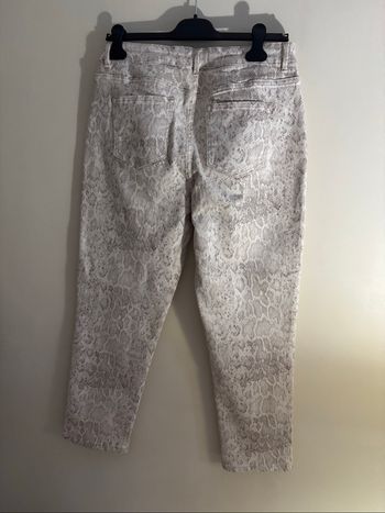 Pantalon  blanc moucheté