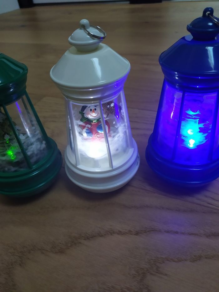 Lot de 3 petites lanterne de Noël - photo numéro 7