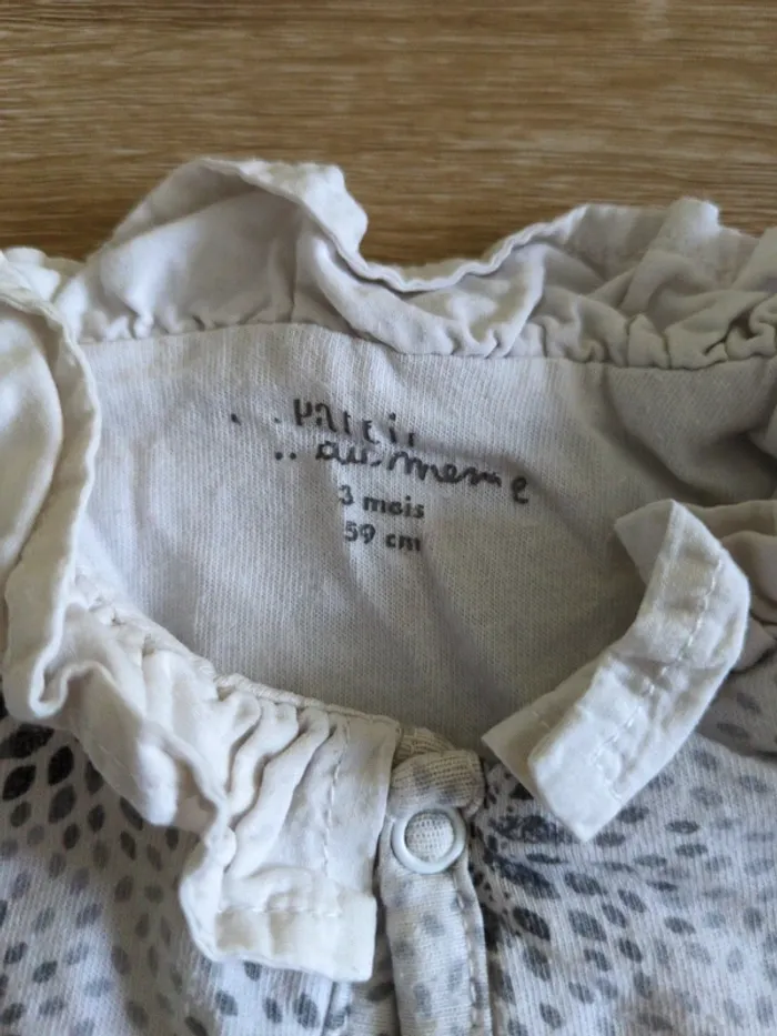 Pyjama grenouillère chaude du pareil au même 3 mois - photo numéro 2