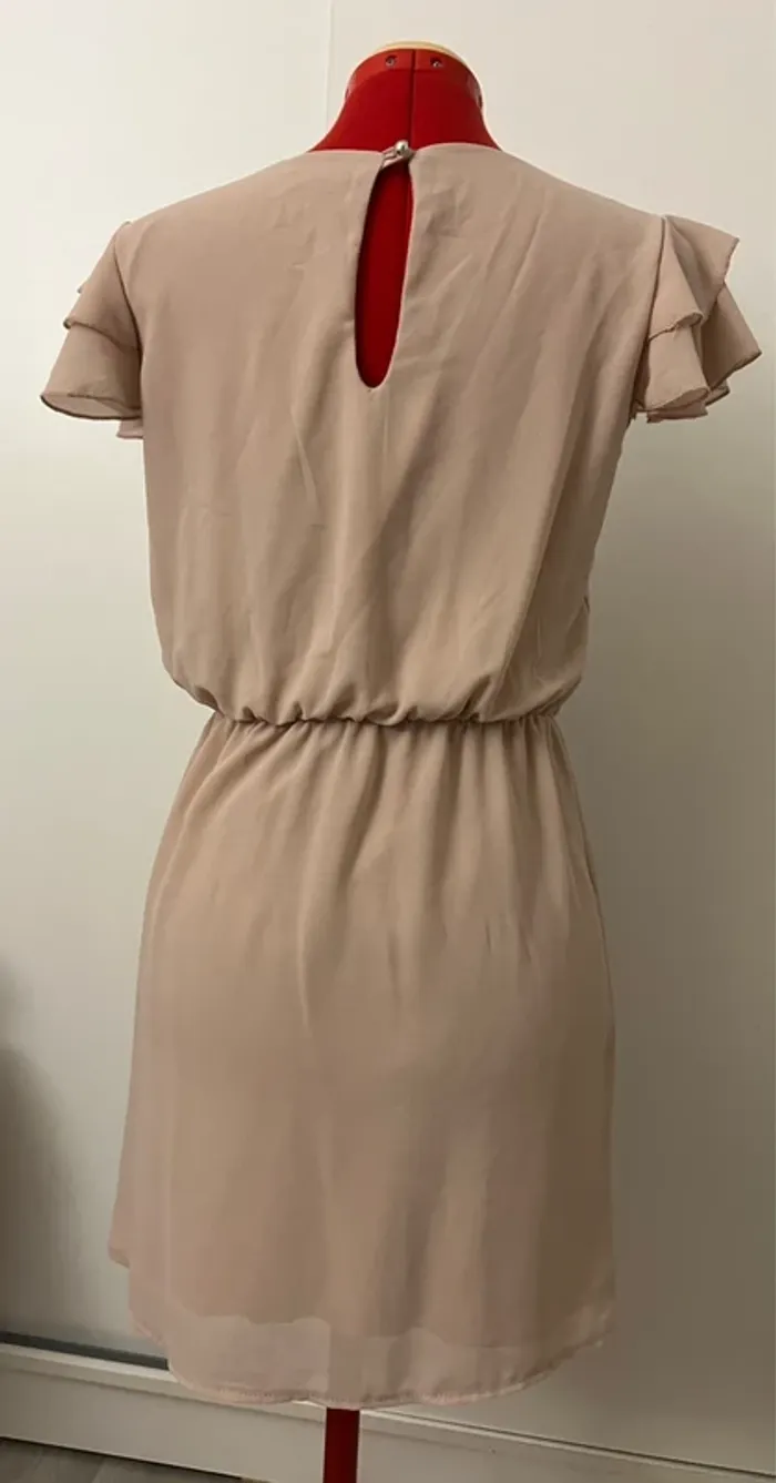 Robe patineuse à volants rose pale Talia Benson - photo numéro 4