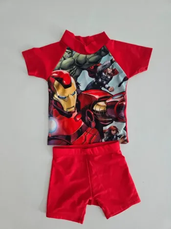 Maillot de bain 2 pieces iron man