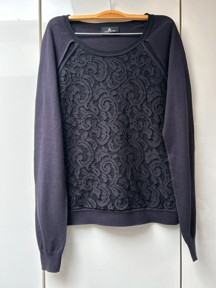 Pull bleu et noir One Step - Taille XS