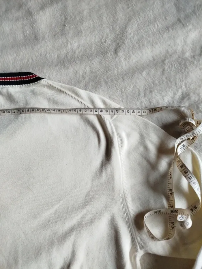 Pull V Fila blanc - photo numéro 16