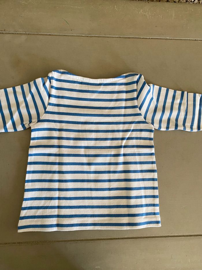 Marinière blanche à rayures bleues petit bateau 6 ans - photo numéro 10