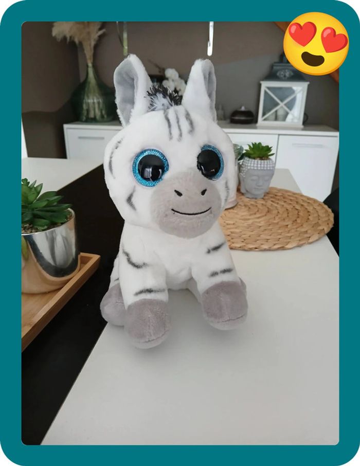 Péluche/Doudou stripes le Zèbre Comme Neuf🌿🌈 - photo numéro 2