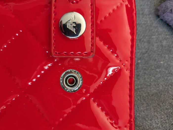 Sac a main matelassée en vinyl Armani jeans - photo numéro 3