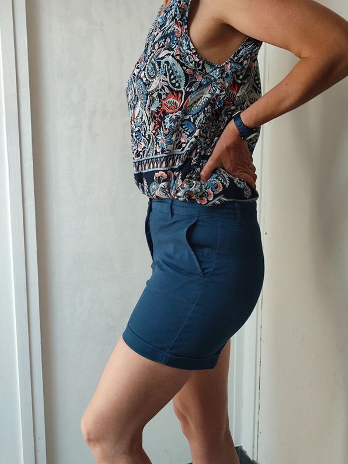 Short taille haute marine S - photo numéro 4