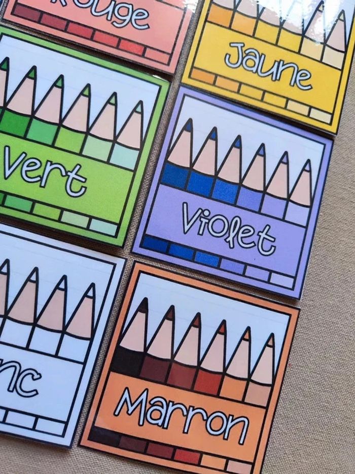 Cartes de nomenclature des couleurs - photo numéro 4