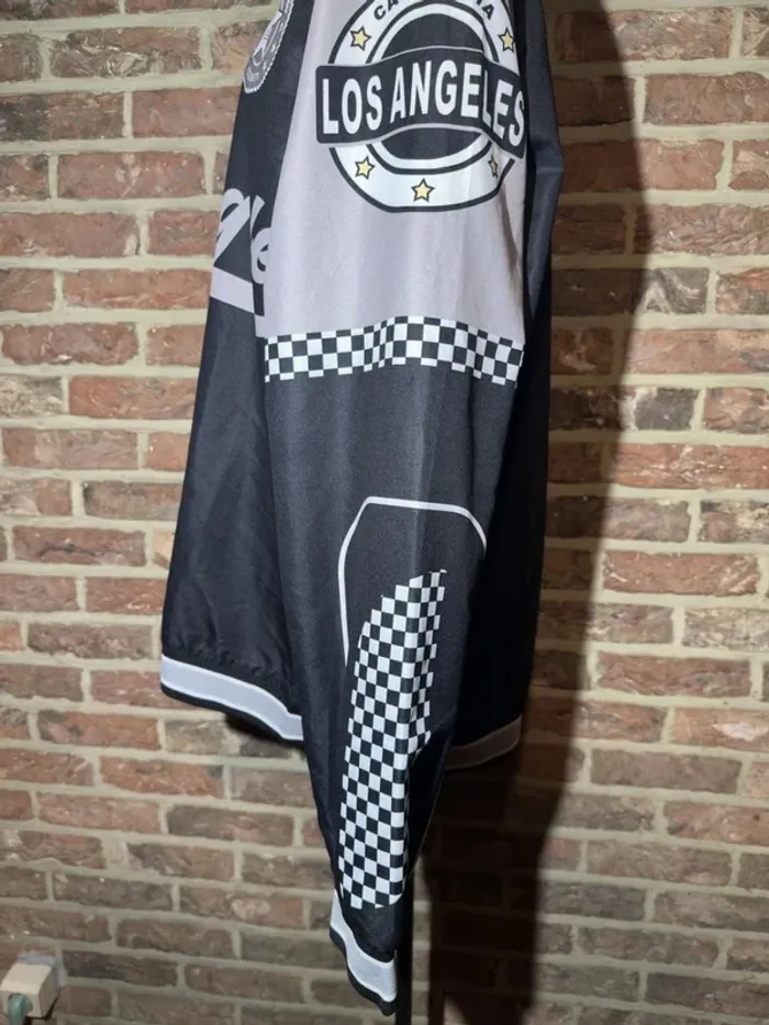 Veste Racing Noire et gris Los Angeles Taille L / 40 - photo numéro 14