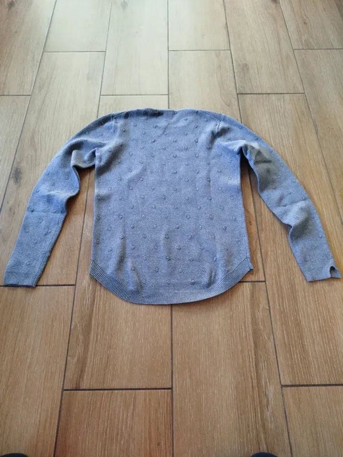 Pull gris femme Mango taille S - photo numéro 3
