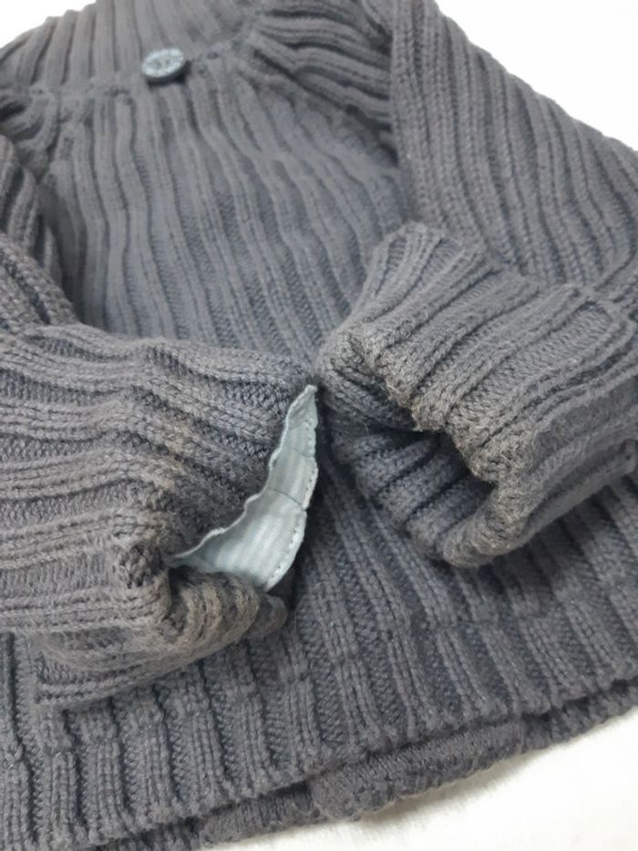 Gilet côtelé gris Obaïbi 3 mois - photo numéro 5