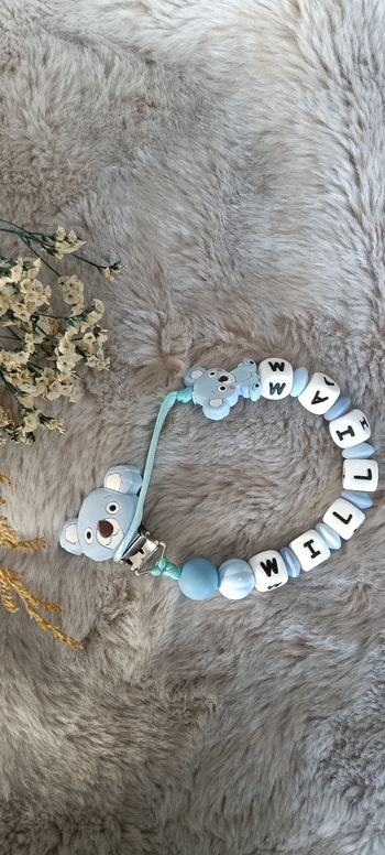 Attache tétine personnalisée 