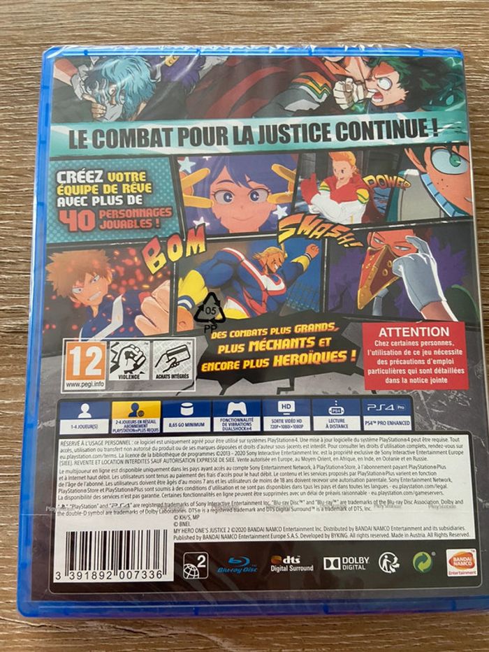 My hero one’s justice 2 ps4 neuf sous blister - photo numéro 2