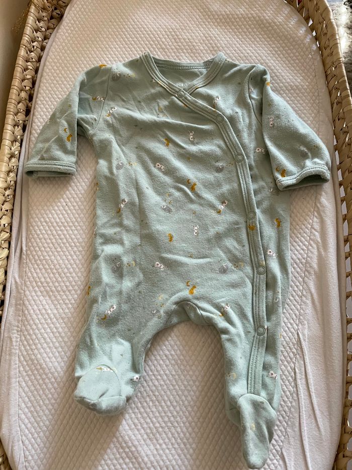 Pyjama kiabi vert d’eau