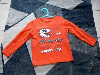 T-shirt fin manches longues garçon