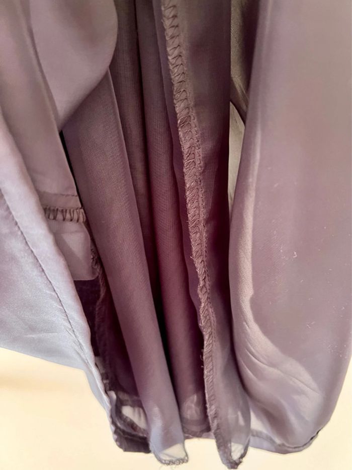 Robe taille 40 grise en soie - photo numéro 7