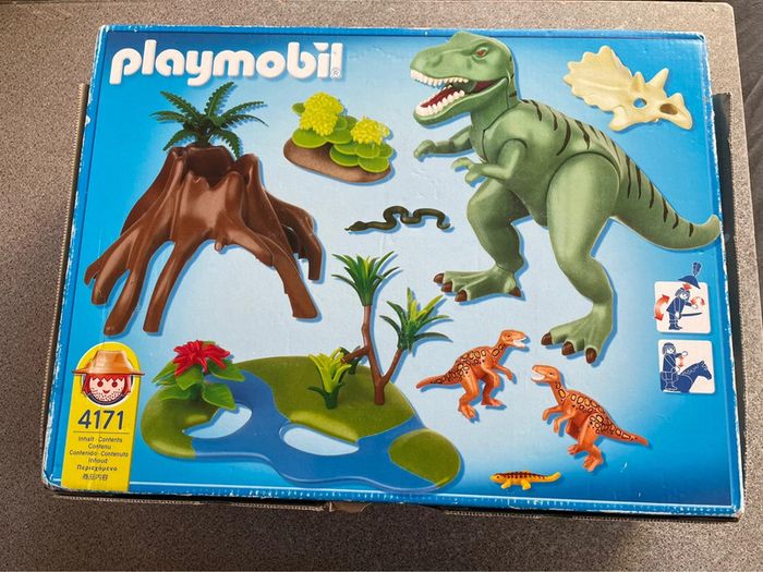 Boîte playmobil Dinosaures 4171 Tyrannosaure avec Velociraptors - photo numéro 2
