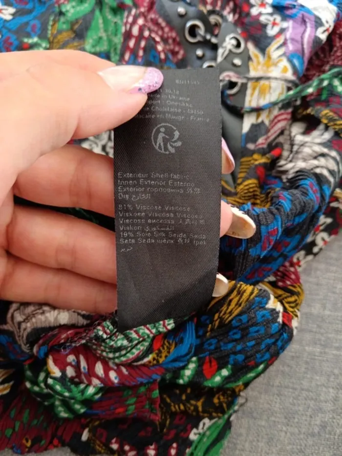 C58 blouse fleurie IKKS 38 - photo numéro 4