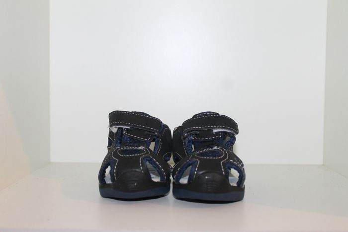 jolie sandales nus pieds noire et bleue 20 - photo numéro 2