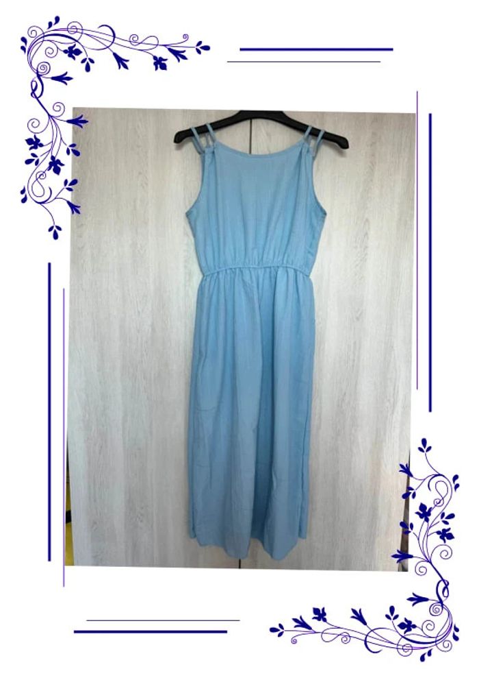 Robe shein bleu clair M neuve - photo numéro 3