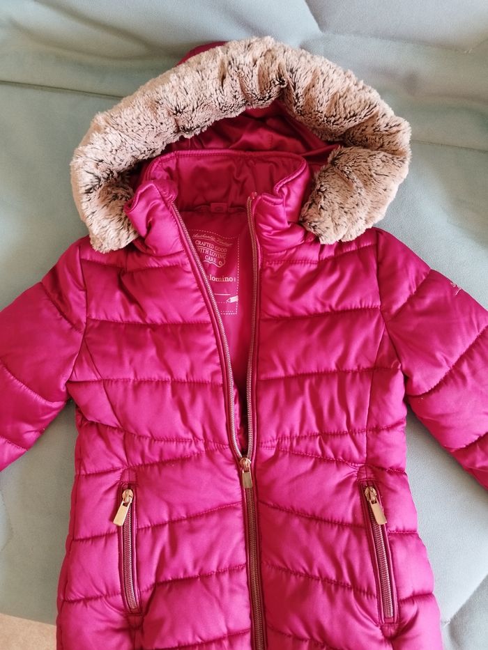 Manteau violet à capuche - photo numéro 2