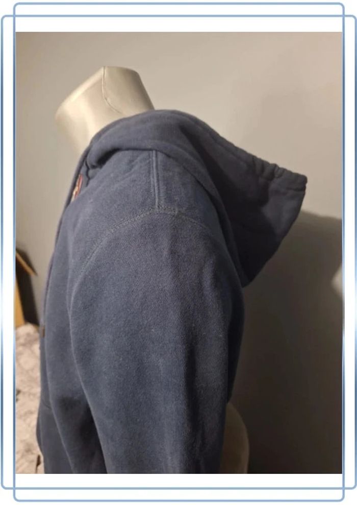 Sweat à capuche / hoodie full zip tommy Hilfiger - taille S - homme bleu brodé (326) - photo numéro 6
