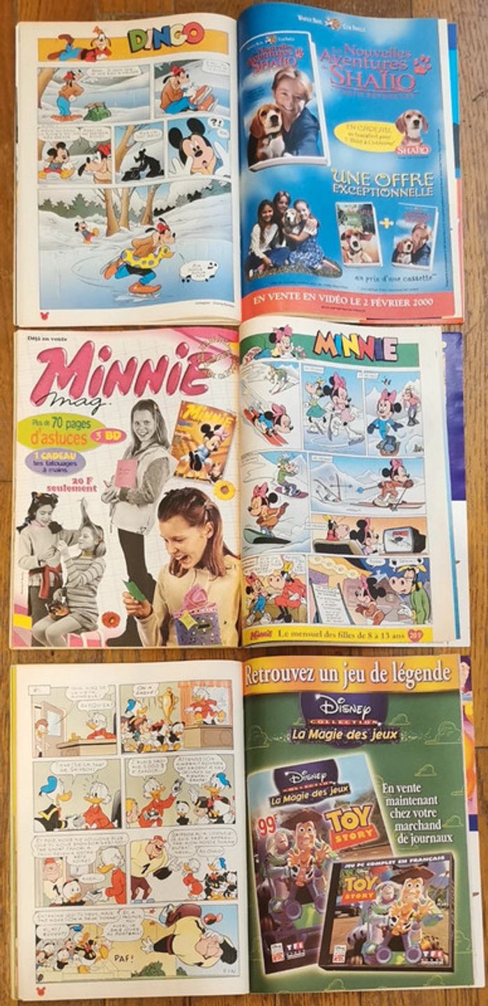 Lot 3 journaux mickey Toy story 2 avec poster 2000 vintage - photo numéro 9